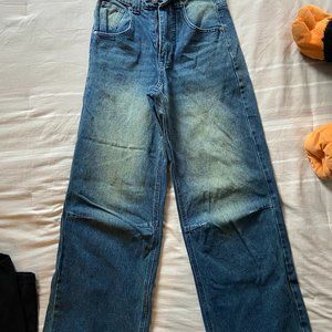 Jaded London Sandblast Blue Wash Colossus Fit Jeans